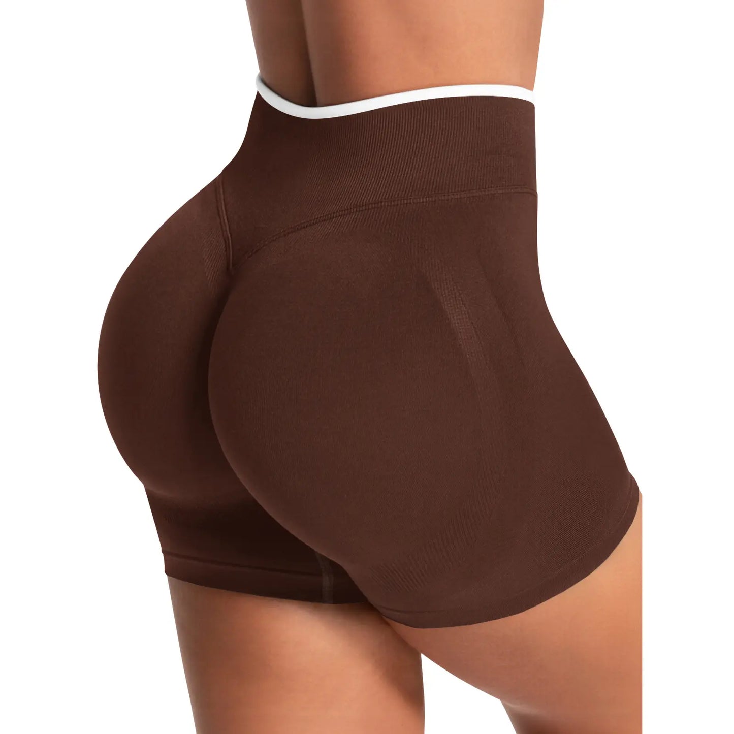 Aoysky Women’s 4.1" Scrunch Butt Biker Shorts – High‑Waisted Booty‑Lifting Yoga & Gym Running Shorts