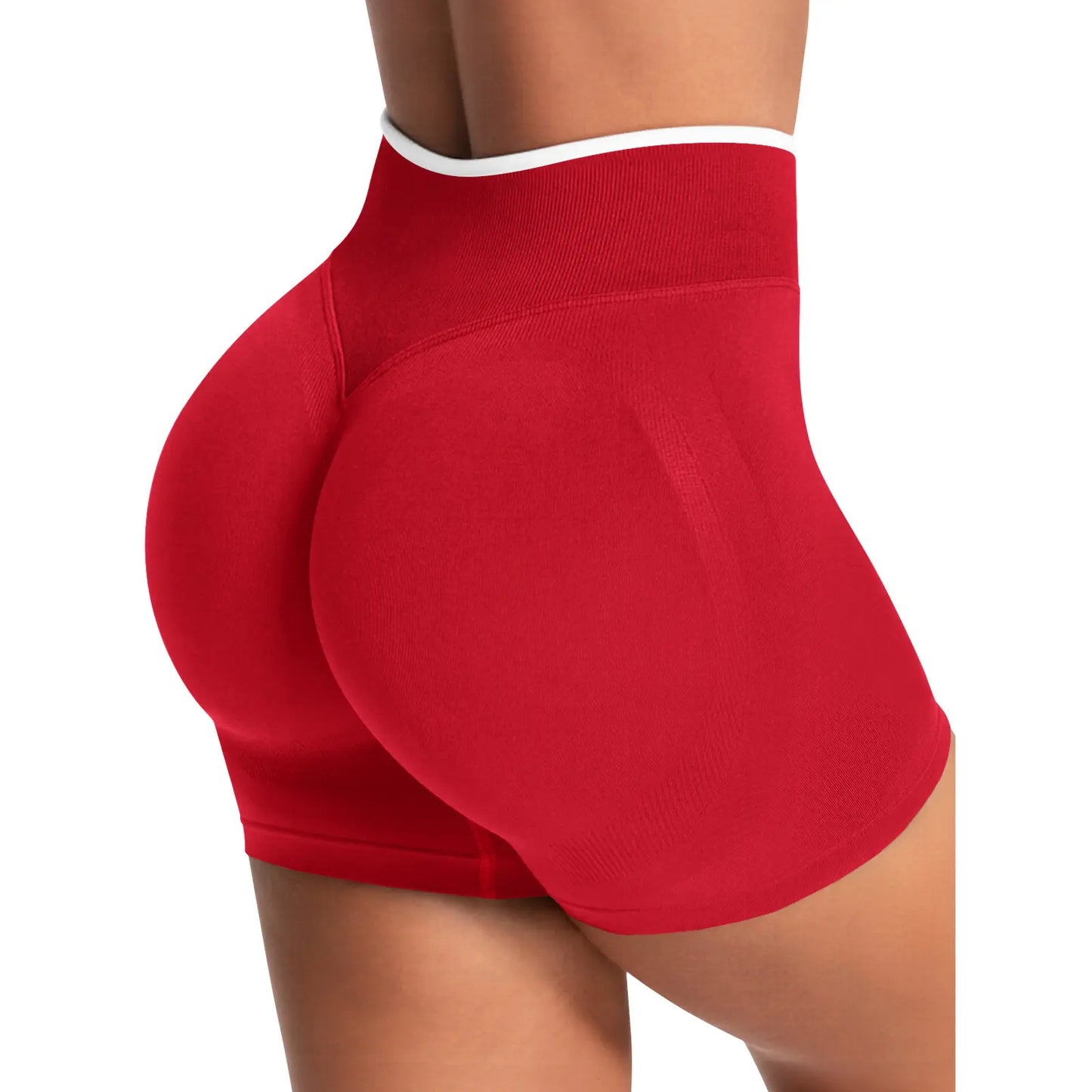 Aoysky Women’s 4.1" Scrunch Butt Biker Shorts – High‑Waisted Booty‑Lifting Yoga & Gym Running Shorts