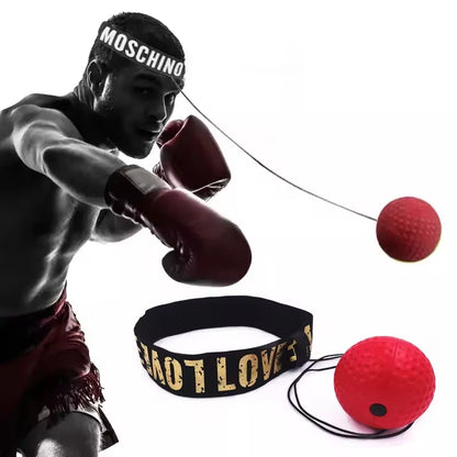 Head‑Mounted Boxing Reflex Ball – PU Speed Training Ball for MMA, Muay Thai, Sanda & Fitness Reaction Work