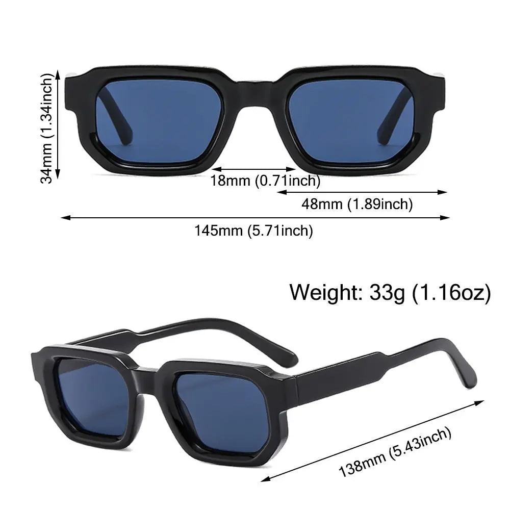 Retro Small Square Sunglasses - Unisex
