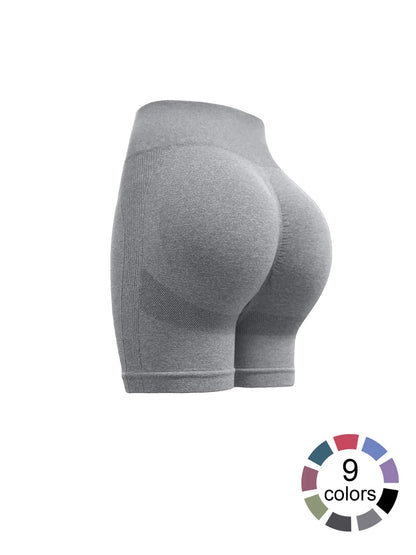 Women'S High Waist Workout Stretch Shorts Butt Lifting Tummy Control Ruched Booty Smile Yoga Short Pants High Waisted Shorts Athletic Wear Shorts Sport Shorts