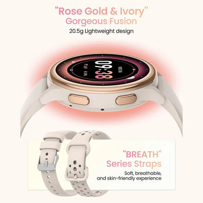 Women’s Smart Health Watch – Large Round Display, Heart Rate & Step Tracking, Bluetooth Smartwatch with IP67 Waterproof Protection (iOS & Android Compatible)